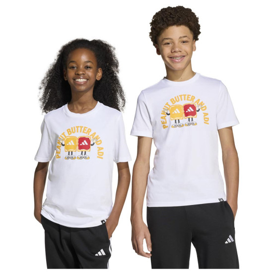 Adidas Παιδική κοντομάνικη μπλούζα Street Sports Food Graphic Tee